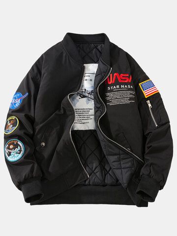 I found this amazing Mens Letter Pattern Embroidery Baseball Collar Warm Jackets With Pocket with US$75.99,and 14 days return or refund guarantee protect to us. --Newchic Nasa Jacket, Light Color Jeans, Urban Apparel, Army Jacket, Aviator Jackets, Outwear Jackets, Flight Jacket, Warm Jacket, Urban Outfits