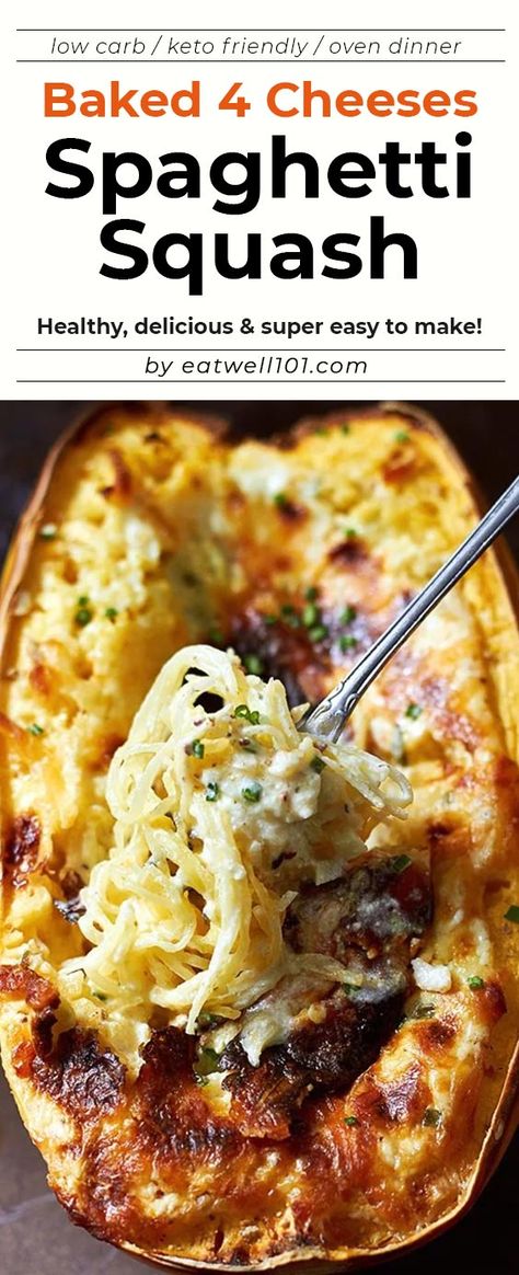 Spaghetti Cheese, Spaghetti Squash Recipes Chicken, Garlic Spaghetti Squash, Spaghetti Squash Recipes Healthy, Spaghetti Squash Recipes Easy, Squash Spaghetti, Spaghetti Squash Recipe, Garlic Spaghetti, Baked Spaghetti Squash