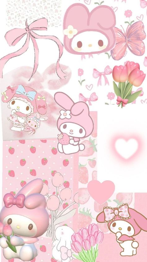 my melody🩷 My Melody Collage Wallpaper, Pink Melody Wallpaper, My Melody Phone Wallpaper, Aesthetic My Melody Wallpaper, My Melody Cute Wallpaper, My Melody Aesthetic Pfp, Sanrio Wallpaper My Melody, Melody Iphone Wallpaper, My Melody Wallpaper Ipad