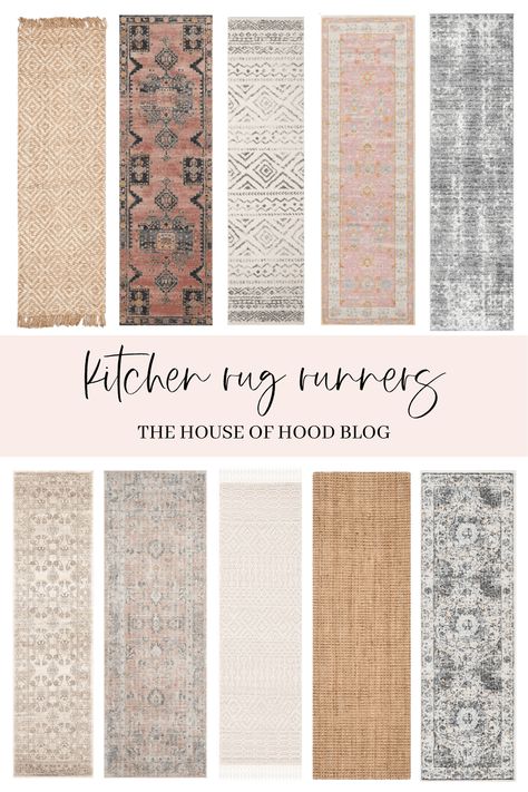 Bathroom With Rug, Kitchen Rug Placement, Kitchen Runner Rug Ideas, Kitchen Rug Runners, Modern Kitchen Rugs, Ruggable Rugs, Greige Kitchen, Kitchen Runners, Rug Placement