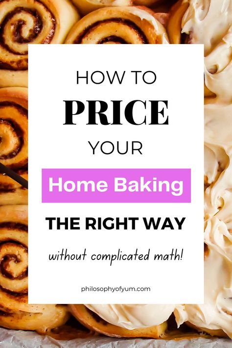 Cake Pricing Chart, Home Baked Goods, Bakery Business Plan, Home Bakery Business, Pricing Calculator, Cookie Business, Cake Pricing, Baking Business, Catering Business