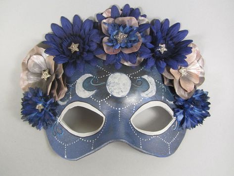 Moon Masquerade Mask, Celestial Masquerade, Masquerade Mask Aesthetic, Extravagant Sleeves, Prom Mask, Moon Paintings, Masquerade Ideas, Silver Masquerade Mask, Hunters Of Artemis