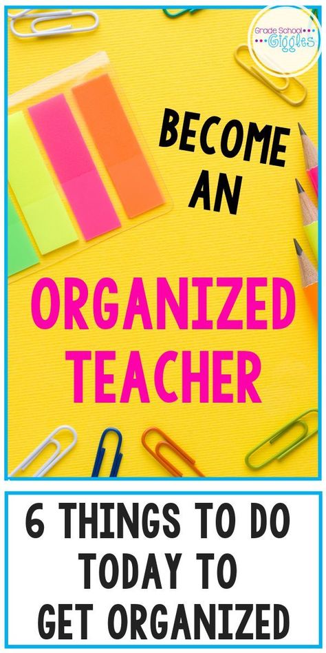 If you want to be an organized teacher, this blog post is a must-read. Learn 6 tips and tricks about how to be an organized teacher. Grab some awesome free printables to help you organize your classroom, including copy notes, substitute binders, and a back to school classroom prep checklist. Get good ideas for organizing important spaces in your classroom like your desk, files, and the different learning areas for your kids. #BacktoSchool #TeacherOrganization #OrganizedTeacher Teacher Admin Organization, Teacher Organization Tips, Organizing A Classroom, Teacher File Organization, Teacher Productivity, Teacher Desk Organization, Teacher Organization Ideas, Classroom Prep, Prep Checklist