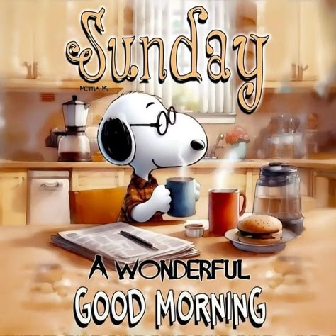 Snoopy Happy Sunday, Grandma Texts, Sunday Snoopy, Sunday Morning Funny, Snoopy Sunday, Sunday Morning Humor, Cute Best Friend Quotes, Sunday Humor, Good Morning Animals