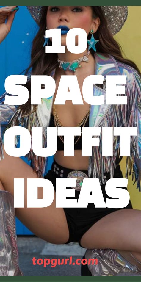 Out-of-this-world space costume ideas that will make you the center of attention - ready to discover the ultimate cosmic style. Space Inspired Costume, Couples Space Costume, Space Costumes Women, Out Of This World Outfit, Diy Space Costume Women, Cosmic Outfit Ideas, Space Themed Party Outfit, Diy Astronaut Costume Women, Milky Way Costume