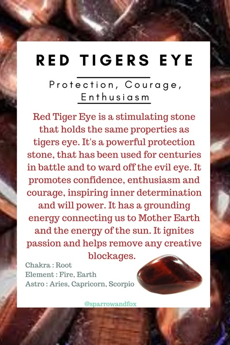 Red Tigers Eye Crystal Meaning, Red Tigers Eye Meaning, Red Tigers Eye Crystal, Tiger Eye Benefits, Dragons Eye, Stone Meanings, Crystal Healing Chart, Eye Meaning, Chakra Work