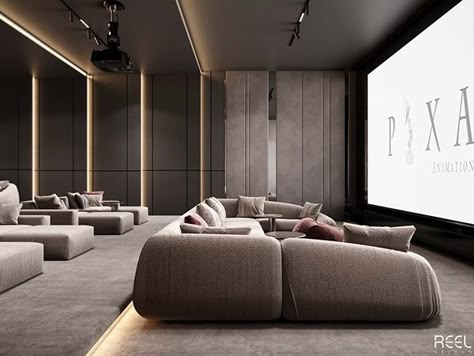 Modern Sofa Designs Luxury, Sofa Design Luxury, Cinema Room Design, Home Theatre Design, Modern Media Room, Classic Bedroom Design, Home Theater Room Design, Theater Room Design, Karaoke Room