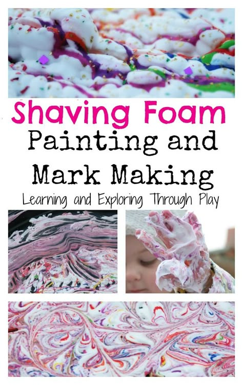 Shaving Foam Painting. Painting Ideas for Kids. Fun for Kids. Mark Making. Sensory Play. Tuff Tray. Learning and Exploring Through Play. Shaving Foam Painting, Shaving Foam Tuff Tray, Mark Making Early Years, Foam Painting, Painting Learning, Painting Ideas For Kids, Diy Sensory Board, Diy Sensory, Tuff Spot