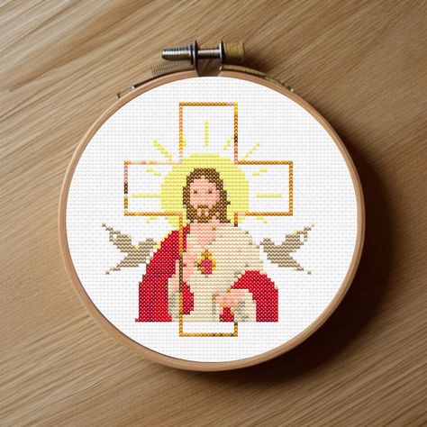 Cross Stitch Christian, The Sign Of The Cross, Christian Cross Stitch, Big Cross, Sign Of The Cross, Cross Stitch Tree, Nativity Ornaments, The Cross Of Christ, Easter Cross