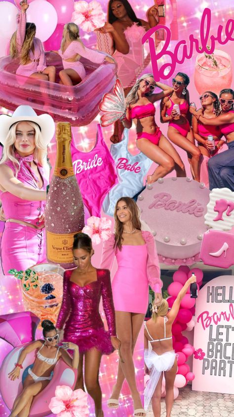 Barbie Bachelorette Party, Bridal Barbie, Barbie Pool Party, Barbie Bachelorette, Bachelorette Party Theme, Thema Party, Pink Bachelorette Party, Barbie Theme Party, Bachelorette Theme