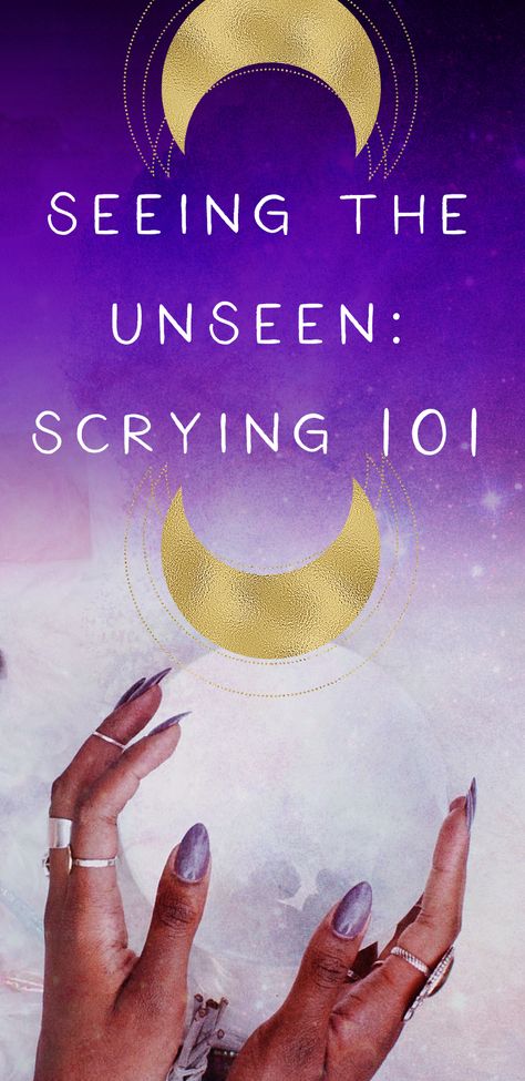 Seeing the unseen // Scrying 101 : Scrying Crystal, Hocus Pocus Spell Book, Scrying Mirror, Altered State Of Consciousness, Psychic Development, Baby Witch, Tarot Readers, Practical Magic, Witchy Things