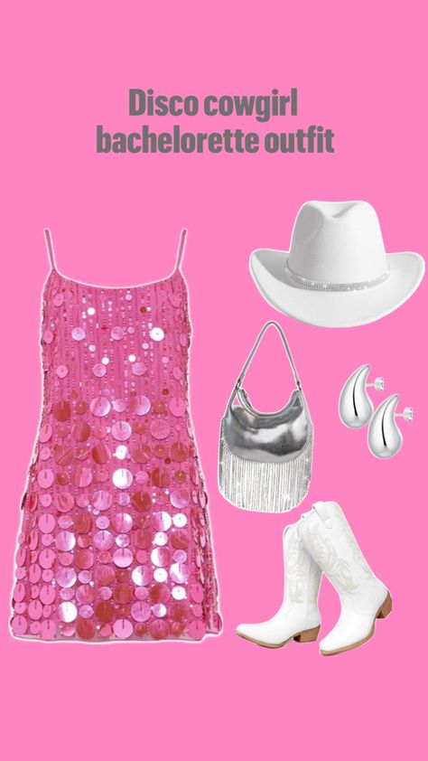 Disco cowgirl bachelorette outfit idea Disco Cowgirl Party Outfit, Disco Cowgirl Bachelorette Outfit, Cowgirl Bachelorette Outfit, Cowgirl Party Outfit, Cowgirl Outfits Party, Disco Cowgirl Party, Disco Cowgirl Bachelorette, Cowgirl Bachelorette, Cowgirl Birthday Party