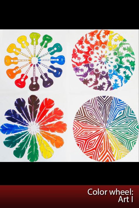 Creative Colour Wheel, Unique Color Wheel, Color Wheel Ideas, Colour Wheel Design Ideas, Creative Color Wheel, Color Wheel Lesson, Color Wheel Design, Color Wheel Art Projects, Color Wheel Projects