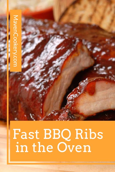 Oven Pork Ribs Easy, Oven Baked Bbq Ribs Easy, Ribs Cooked In The Oven, Fast Bbq Recipes, Easy Rib Recipes Oven, Bbq Ribs In Oven How To Cook, Cooking Ribs In The Oven Fast, Bbq Ribs In The Oven Easy Quick, Fast Ribs In The Oven