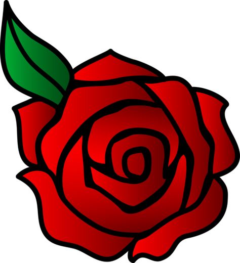 Red Rose Clip Art | Pretty Red Rose in Bloom Red Rose Drawing, Rose Clip Art, Rosé Cartoon, Rose Drawing Simple, Cartoon Rose, Simple Flower Drawing, Rose Outline, Rose Clipart, Rose Images