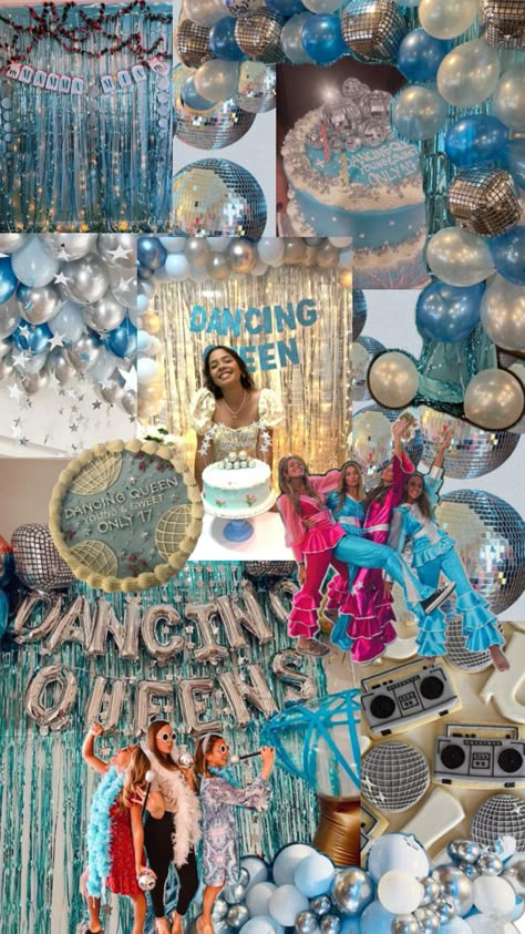 Mama Mia party Mama Mia Birthday, Mamma Mia Birthday Party, Mamma Mia Theme, Mama Mia Party, Young And Sweet Only 17, Queen Birthday Party, 17th Birthday Party Ideas, Mamma Mia Birthday, 17. Geburtstag