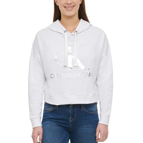 Top Calvin Klein, Calvin Klein Hoodie, Hoodie Hood, Calvin Klein Top, Grey Calvin Klein, Calvin Klein Jeans Women, Fort Myers Florida, Jeans Logo, Calvin Klein White