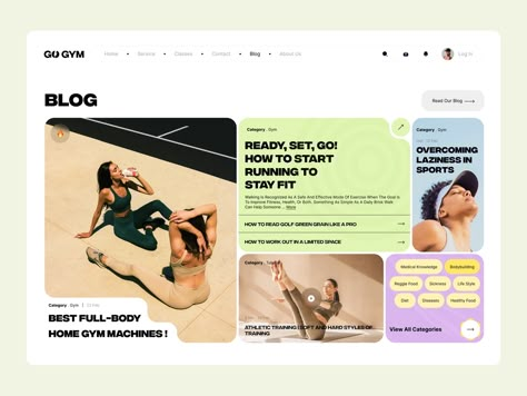 Bento Design, Habbo Hotel, Fitness Site, Fitness Website, Blog Website Design, Blog Layout, Blog Categories, Portfolio Web Design, Website Redesign