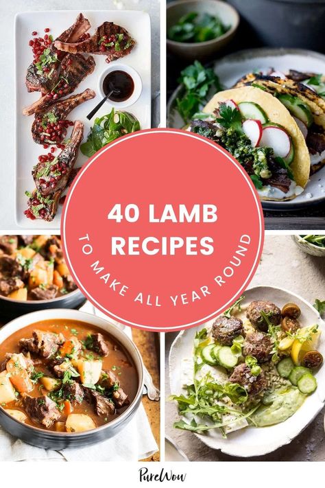 If lamb intimidates you to the point that you never cook it, you?re missing out. Here are 40 lamb recipes to tackle at home, from pizza to gyros. #lamb #recipes #food Gyros Lamb, Lamb Leg Roast, Best Lamb Recipes, Easy Lamb Recipes, Lamb Burger Recipes, Irish Lamb Stew, Ground Lamb Recipes, Lamb Casserole, Cumin Lamb