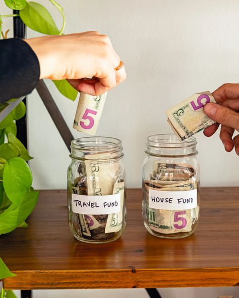 Easy Budgeting Lessons According to Someone Who Grew Up in Foster Care | Apartment Therapy Paying Bills Aesthetic, Travel Fund, Savings Jar, Money Jars, Saving Challenge, Blog Challenge, Money Advice, 52 Weeks, Money Habits