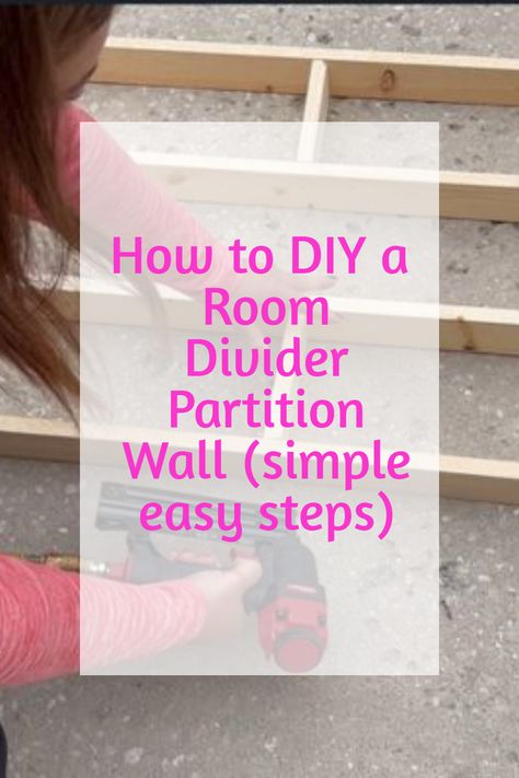 Improve your space organization with a DIY project like no other! Learn how to build a mobile partition wall that is not only freestanding and customizable, but it also comes with built-in shelves. This unique wall will transform your space into a well-organized and versatile area that adapts to your needs. Let's dive into this project! Free Standing Partition Wall, How To Build A Moveable Wall, Open Divider Wall, Temporary Wall Ideas Diy, Build A Wall Divider, Diy Wall Divider Ideas Small Spaces, Diy Wall Separator, How To Build A Partition Wall, Diy Partition Ideas