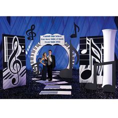 If your event guests are lovers of all things music, go with a general music theme sticking to the black and whites of the piano and sheet music. Description from stumpsprom.wordpress.com. I searched for this on bing.com/images Band Banquet Ideas, Music Centerpieces, Music Notes Decorations, Music Theme Party, Event Decorating Ideas, Music Party Decorations, Music Themed Parties, Music Themed Wedding, Event Decorating