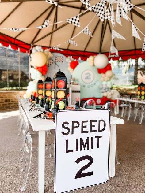 Vintage Car 2nd Birthday Party — Jaala & Co. | Party Planning Car 2nd Birthday Party, Hot Wheels Birthday Party Ideas, Two Fast Two Furious, Hot Wheels Birthday Party, Vintage Car Birthday, Vintage Car Party, Hotwheels Birthday Party, Cars Birthday Party Decorations, 2nd Birthday Party For Boys