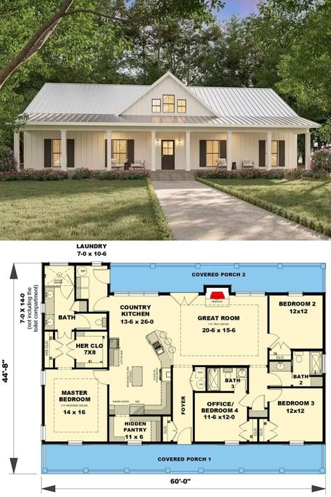 4 Bed 1 Story House Plan, Ranch House Floor Plans 4 Bedroom, Ranch Style House Plans 4 Bedroom Country Farmhouse, Traditional Home Plans One Story, 2 000 Sq Ft House Plans Open Floor Ranch, Ranch Style House Plans 4 Bedroom, 4 Bedroom House Plans Single Storey, Ranch Floor Plans Open Layout, House Plans With Carport