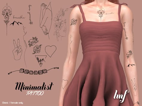 The Sims Resource - IMF Tattoo Minimalist Sims 4 Cc Accessory Mesh Top, Sims 4 Minimalist Tattoo Cc, Ts4 Tattoos Cc, Sims4 Cc Tattoos, Sims 4 Tattoos For Women, Ts4 Cc Tattoos, Ts4 Tattoo Cc, Sims 4 Tattoos Cc, Sims 4 Cc Tattoos