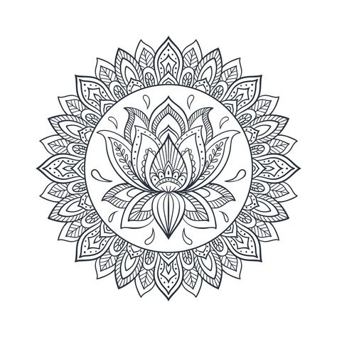 Lotus Flower Sketch, Lotus Mandala Design, Lotus Flower Colors, Queen Painting, Mandala Lotus Flower, Drawing Learning, Lotus Flower Drawing, Lotus Drawing, Pyrography Ideas