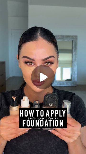 How To Do Foundation And Concealer, Makeup Tutorial For Beginners Foundation, Natural Foundation Look Tutorials, Foundation Tips How To Apply, Foundation Applying Tips, How To Apply Full Coverage Foundation, Smooth Foundation Application, What Order To Put On Makeup, How To Use Foundation Step By Step