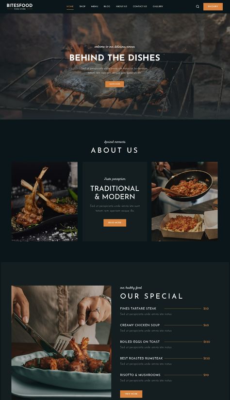 Web Design Ideas Website For Restaurant, Restaurant Website Ideas, Restaurants Website Design, Restaurant Menu Web Design, Restaurant Web Design Inspiration, Website Restaurant Design, Website Design Restaurant, Restaurant Theme Ideas, Menu Website Design