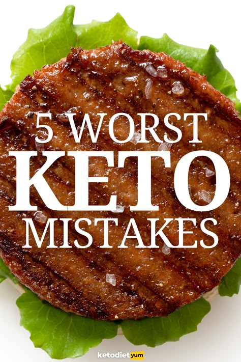 If you're trying to lose weight on the keto or ketogenic diet make sure you avoid these common mistakes. Avoiding these 5 common mistakes will help you stick to your low-carb diet and burn fat fast. Keto Quiche, Breakfast Low Carb, Keto Pancakes, Ketogenic Diet Meal Plan, Best Keto Diet, Low Fat Diets, Diet Vegetarian, Diets For Beginners, Diet Help