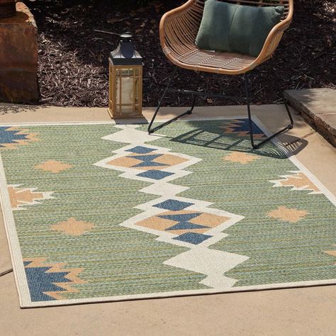 The Best Boho Rug: Lauryn Moroccan Indoor/Outdoor Area Rug Geometric Living Room, Earthy Hues, Design Motifs, Bed In Living Room, Indoor Outdoor Rug, Moroccan Design, Unique Loom, Botanical Pattern, Outdoor Area Rug