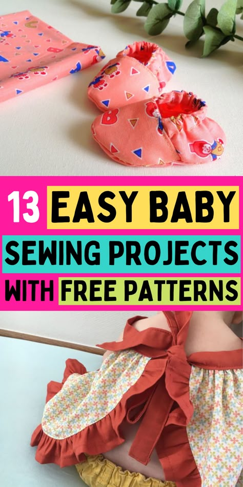 Easy Baby Sewing Patterns, Free Baby Sewing Patterns, Patterns For Baby Clothes, Baby Sewing Patterns Free, Baby Things To Make, Baby Sewing Ideas, Free Baby Patterns, Sew For Baby, Free Sewing Projects