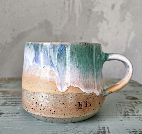 Glazed Mug Ideas, Glazing Mugs Ideas, Pottery Glazing Ideas, Pottery Glaze Ideas, Glaze Pottery, Pottery Glaze, Rustic Pottery, Pottery Workshop, Pottery Painting Designs