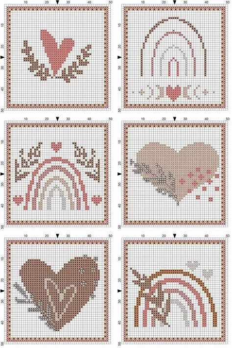 Cross Stitch Patterns Rainbow, One Colour Cross Stitch Patterns, New Baby Cross Stitch Patterns Free, Cross Stitch Patterns Heart, Nursery Cross Stitch Patterns Free, Cross Stitch Card Patterns Free, Rainbow Cross Stitch Pattern Free, Cute Cross Stitch Patterns Easy, Modern Cross Stitch Patterns Free Charts