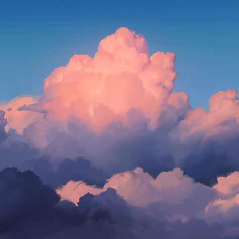 Clouds Photography, Colorful Clouds, Cloud Art, Cloud Drawing, Sky Landscape, Sky Color, Sky Painting, Cloud Painting, Pink Clouds