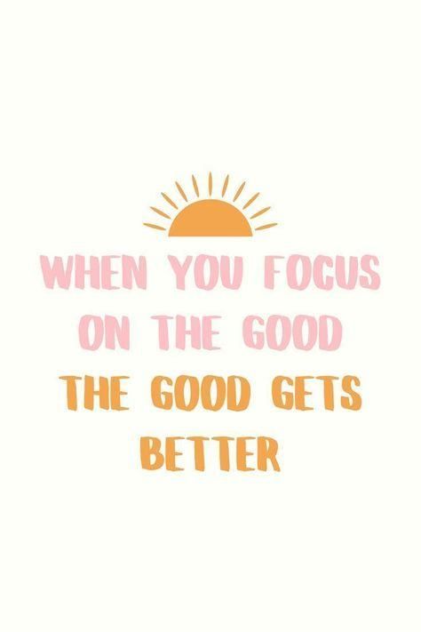 Positive Quotes For Life Encouragement, Word Text, Focus On The Good, Inspo Quotes, Feel Good Quotes, Happy Words, Printable Quotes, Uplifting Quotes, A Quote