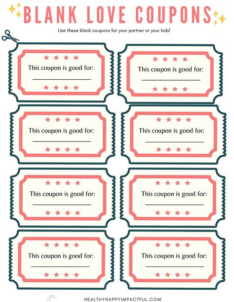 Free blank printable love coupons template Cute Coupon Template, Free Love Coupons For Him, Couple Coupons For Him Free Printable, Love Coupon Template Printable, Craft For Loved Ones, Valentines Coupons For Kids, Tickets For Boyfriend Love Coupons, Homemade Coupons For Husband, Diy Coupons For Friend