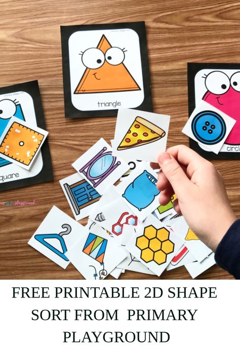 This Free Printable 2D Shape Sort is a fun way for your little leaerners to review and practice their 2D shapes. Hop over and grab it now! Shape Provocations Kindergarten, Shape Math Centers Kindergarten, Shapes Small Group Preschool, Shape Stations Kindergarten, Shape Teaching Activities, 2d Shapes Eyfs, Shape Sorting Worksheet Free Printable, Shape Unit Preschool, Shape Projects For Kindergarten