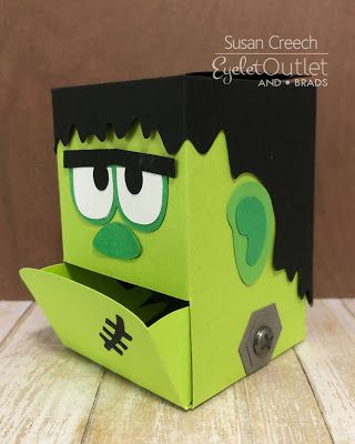 Trick Or Treat Box Ideas, Diy Box Halloween Decor, Monster Boxes Ideas For Halloween, Halloween Treats Box Ideas, Halloween Shoe Box Crafts, Halloween Candy Collection Box Ideas, Candy Donation Box Monster, Halloween Cardboard Box Ideas, Halloween Candy Box Ideas