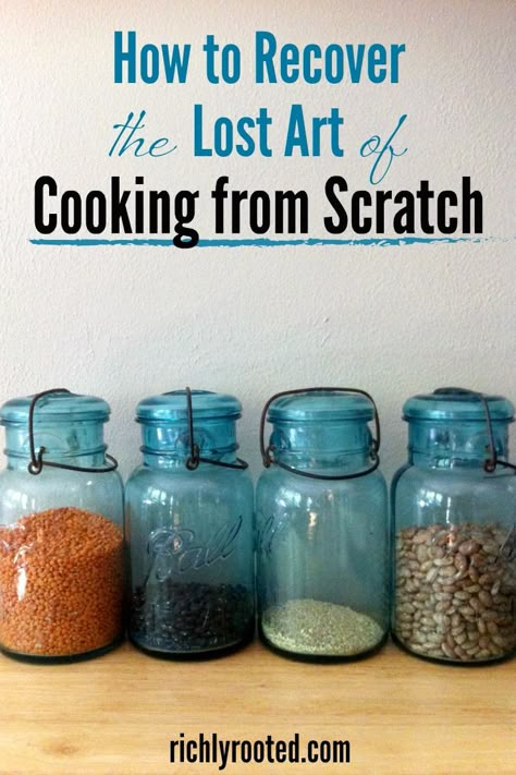 With takeout options galore and grocery store convenience food, it seems that our culture is fast losing the art of cooking from scratch. Here's how (and why) homemakers can recover the old-fashioned practice of home cooking. #oldfashionedliving #homemaking Dinner Italian, Cooking From Scratch, Art Of Cooking, Recipes Indian, Cooking For Two, Italian Cooking, Cooking Art, Lost Art, Cooking Skills