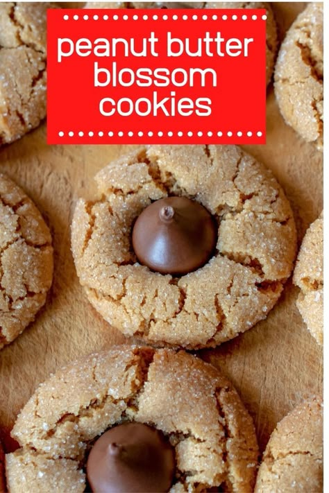 Peanut Butter Hershey Kiss Cookies, Peanut Butter Dough, Kiss Cookie Recipe, Hershey Kiss Cookies, Christmas Queen, Peanut Butter Blossom, Peanut Butter Kiss Cookies, Making Candy, Peanut Butter Blossom Cookies