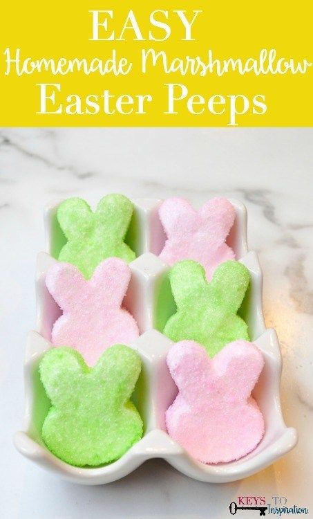 Easter Candy Recipes, Peeps Recipes, Easter Deserts, Easter Marshmallow, Homemade Marshmallow, Marshmallow Peeps, Easter Snacks, Easter Sweets, Recipes With Marshmallows