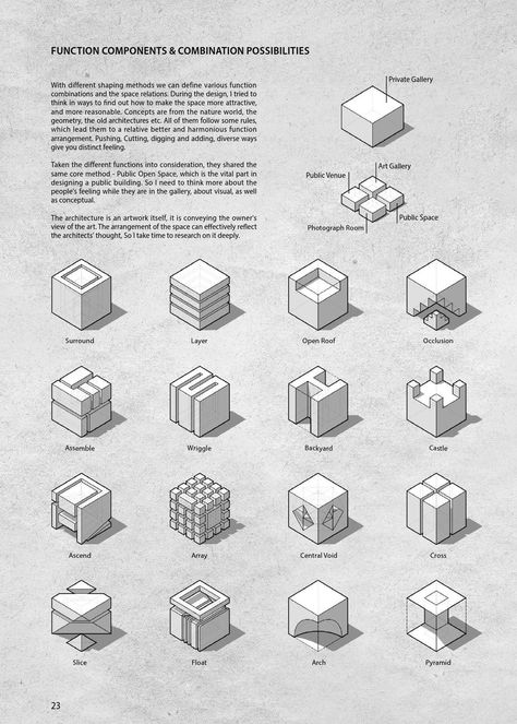 Cube In Architecture, Cuboid Architecture, Space Syntax Architecture, Design Program Sheet Architecture, Cube Transformation Architecture, Geometric Architecture Design, Iteration Architecture, Cube Architecture Concept Ideas, Cubes Architecture Design