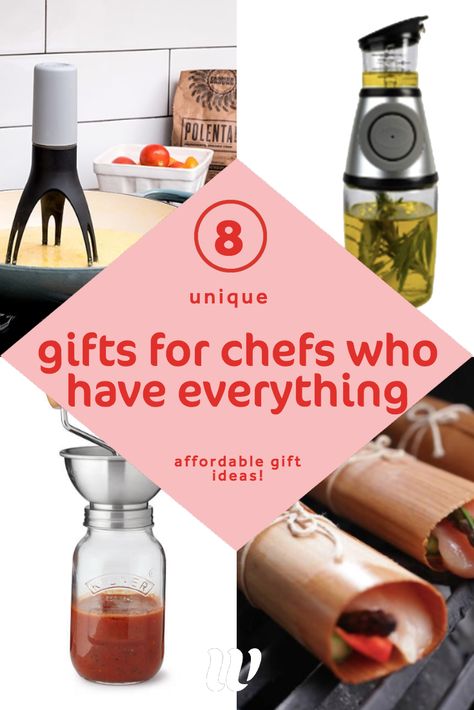 The best gifts for the chef in your life who already has everything! #giftguide #chefs #kitchenware  read more here: https://whimsysoul.com/gifts-for-chefs-who-have-everything/ Best Gifts For Home Chef, Chef Christmas Gifts, Kitchen Gifts For Christmas, Gifts For A Chef Guys, Christmas Kitchen Gift Ideas, Culinary Gifts Ideas, Gift For Cooking Lovers, Chef Gifts For Men, Gifts For Bakers Unique