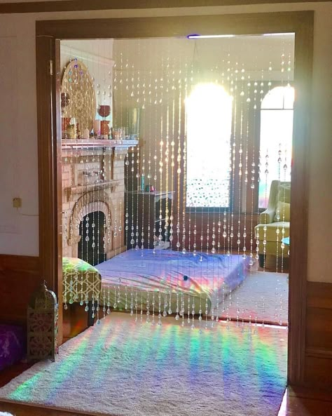 Hippy Room, Viborg, Aesthetic Rooms, Beaded Curtains, Dream Room Inspiration, Cute Room Decor, Room Inspiration Bedroom, Room Ideas Bedroom, Dream Rooms