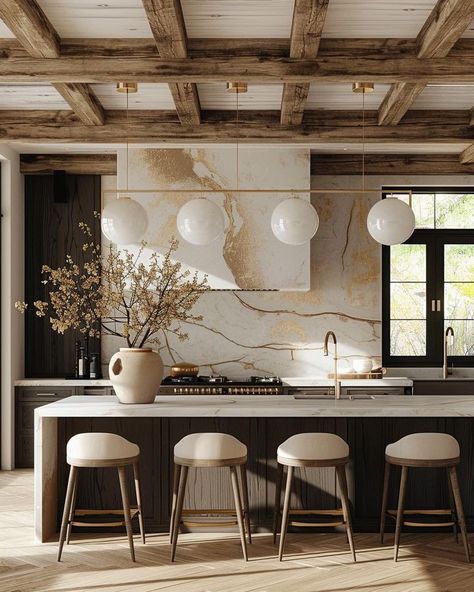 LifeStyle M Interior Design | Design Studio & Home Design Blog (@lifestylem_interiordesign) • Instagram photos and videos Timeless Modern Farmhouse, Lake House Kitchen, Modern Farmhouse Kitchen, Dream Kitchens Design, Studio Home, Farmhouse Interior, Kitchen Inspiration Design, Modern Farmhouse Kitchens, Phase 2