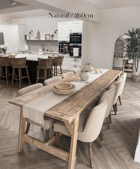 Reclaimed Wood Dining Table Rustic Solid Wood Farmhouse Kitchen Table 'the Andersson Dining Table' - Etsy UK Wood Dining Table Rustic, Dining Table Rustic, Reclaimed Wood Dining Table, Farmhouse Kitchen Tables, Dinning Room Design, Casa Country, Dining Room Style, Small Kitchens, Dining Room Inspiration